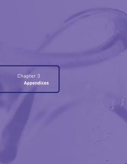 III. Appendices