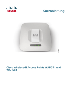 Cisco WAP551 and WAP561 Wireless-N Access Points Quick Start Guide (German)