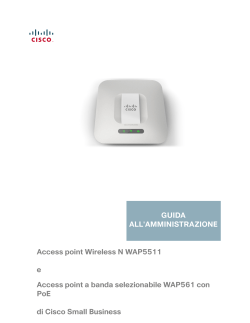 Cisco WAP561 and WAP551 Administration Guide (Italian)