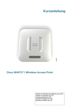 Cisco WAP371 Quick Start Guide (German)