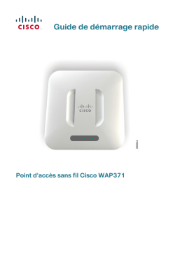 Cisco WAP371 Quick Start Guide (French)