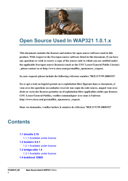 Open Source Used In Cisco WAP321 1.0.1.x