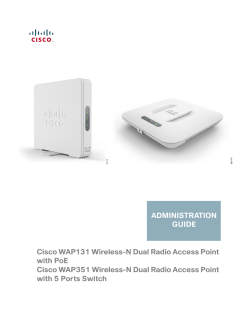 Cisco WAP131 and WAP351 Administration Guide