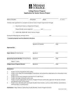 Senior Project Application (click here)