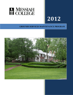Grounds Services Maintenance Program