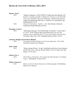 Books and Chapters in Books