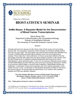 DeMix-Bayes: A Bayesian Model for the Deconvolution of Mixed Cancer Transcriptomes