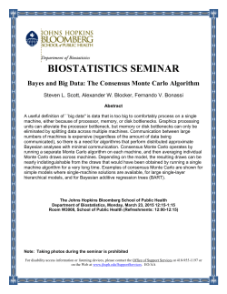 Bayes and Big Data: The Consensus Monte Carlo Algorithm