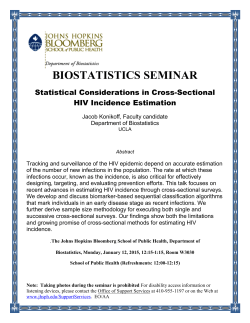 Statistical Considerations in Cross-Sectional HIV Incidence Estimation