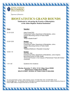 Biostatistics Grand Rounds