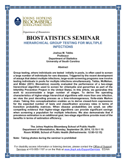 Hierarchical Group Testing for Multiple Infections