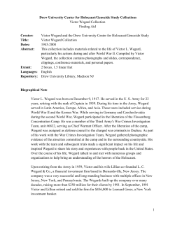 View the Wegard Collection Finding Aid