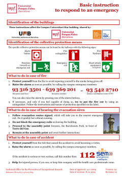 Basic instruction to respond to an emergency