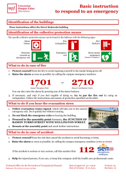 Basic instruction to respond to an emergency