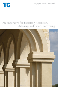 Engaging faculty and staff. And imperative for fostering retention, advising and smart borrowing