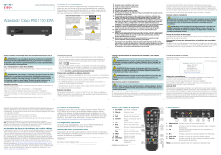 Cisco PDS1100 iDTA Adapter Quick Reference Guide - Spanish
