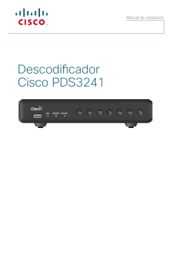 Cisco PDS3241 Installation Guide (Spanish)