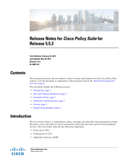 CPS Release Notes