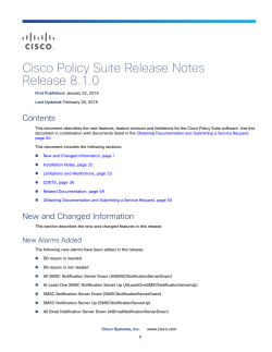 CPS Release Notes