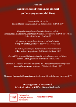 Cartell de la jornada