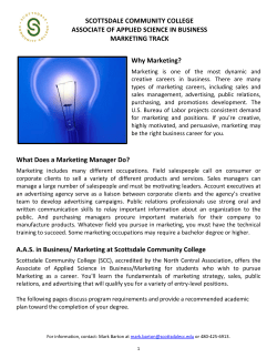 aas in business - marketing track