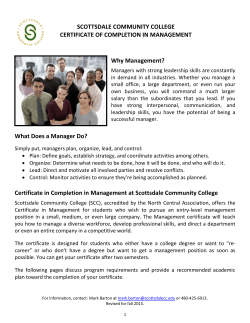 certificate in business management track