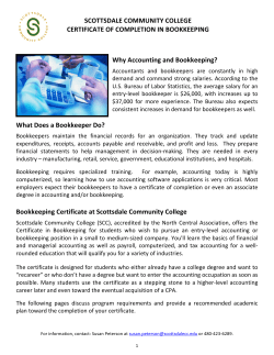 certificate of bookkeeping revised