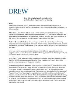 Countries Under Travel Warning