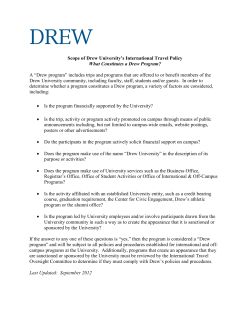Scope of Travel Policy