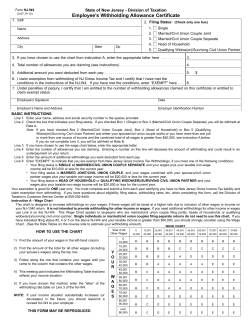 NJ State Government W-4