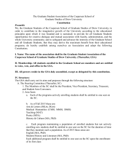 GSA Constitution