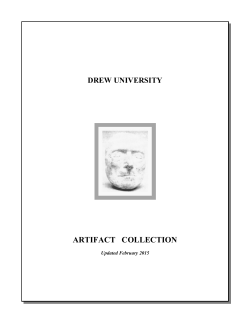 Drew Methodist Library Artifact Catalog