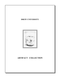 Artifact Catalog of the Drew Methodist Library