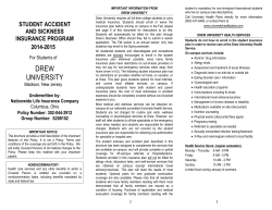 For the 2014-2015 Health Insurance Brochure, click here.