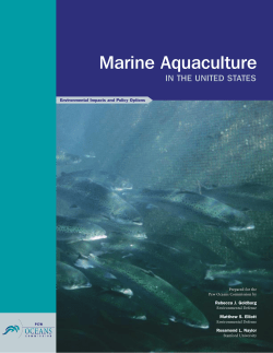 Pew Oceans Commission Report on Aquaculture - 2001