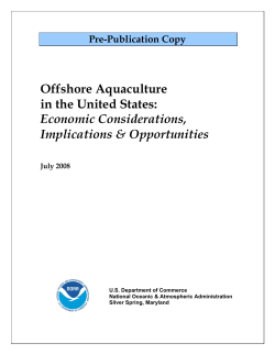 NOAA Offshore Aquaculture Economics - 2008