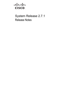 System Release 2.7.1 Release Notes