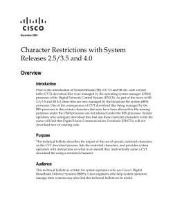 Character Restrictions with System Releases 2.5/3.5 and 4.0