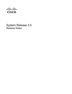 System Release 3.5 Release Notes
