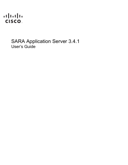 SARA Application Server 3.4.1 User