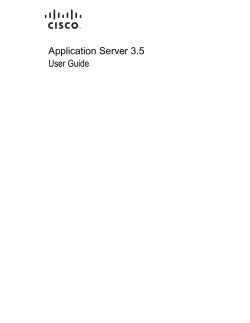 Application Server 3.5 User Guide