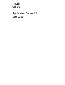 Application Server 6.0 User Guide