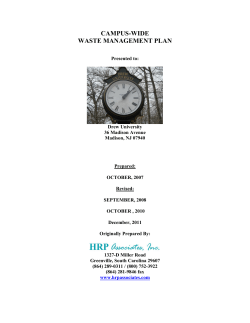 Drew University Haz Waste Management Plan&nbsp;