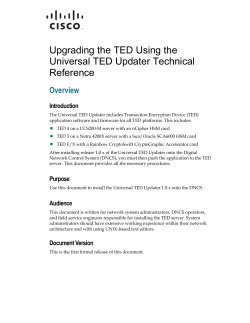 Upgrading the TED Using the Universal TED Updater Technical Reference