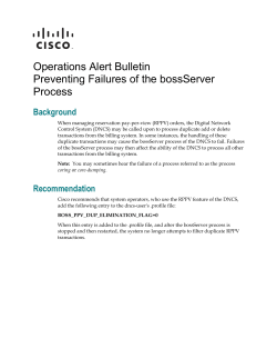 Preventing Failures of the bossServer Process
