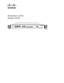 QAM Modulator Model D9476 Installation Guide (French)