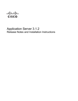 Application Server 3.1.2 Release Notes and Installation Instructions