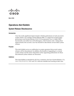System Release Obsolescence