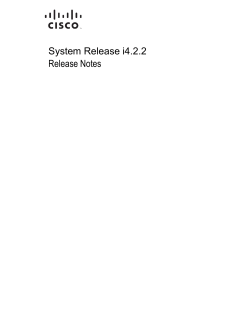 System Release i4.2.2 Release Notes