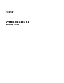System Release 4.0 Release Notes